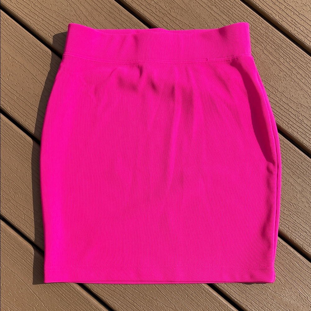 Express Hot Pink Pencil Skirt